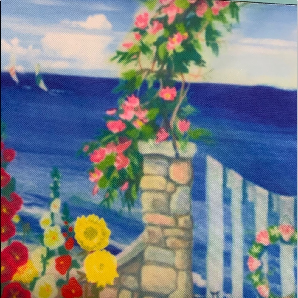Garden Yard Flag Coastal Nautical Welcome Floral Flag Blue Multicolor 12 X 18 in - Picture 6 of 11